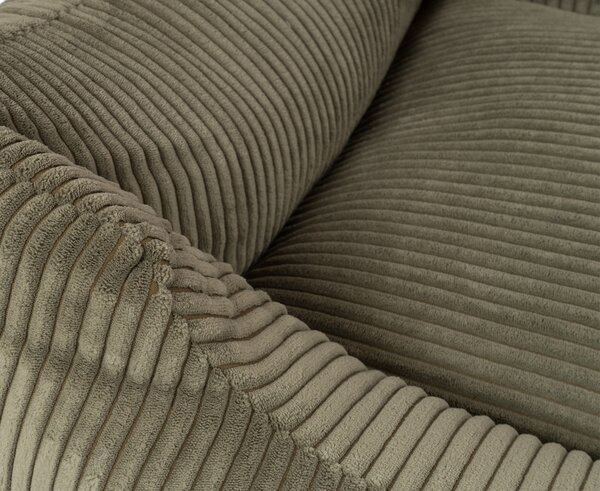 Cuccia per cani Knuffelwuff in velluto a coste con carattere intrecciato a mano Olivia XXL 120 x 85 cm Khaki