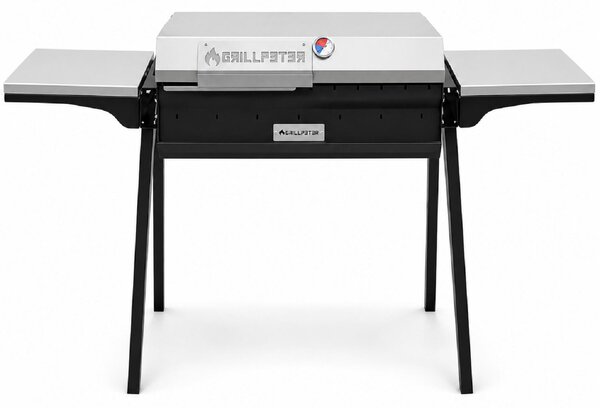 Griglia professionale Mangal Altan 70 in acciaio da 3 mm con coperchio e ripiani