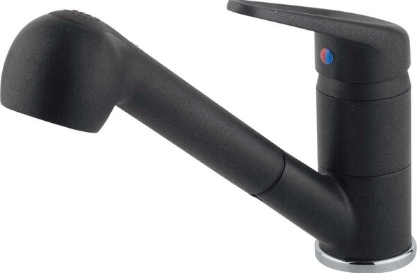 Franke Novara-Plus miscelatore in ottone con doccetta estraibile Onyx 1150692886