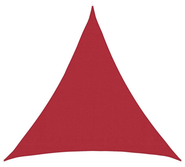 Tenda parasole rossa, dimensioni 2 x 2 x 2 metri, realizzata in HDPE