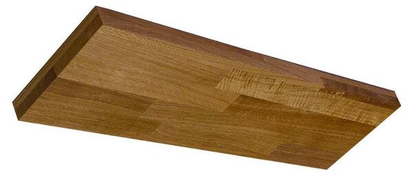 Pannello decorativo da soffitto in legno di rovere nodoso oliato, 200 mm x 700 mm