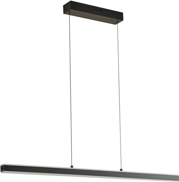 Lucande Pendolo LED a sospensione, nero, alluminio, 120 cm