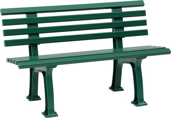 Panchina da giardino in plastica IBIZA 120 cm di BLOME, verde scuro