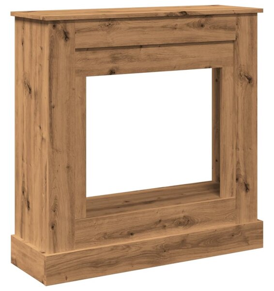 Cornice per Camino Rovere Artigianale 90x30x90 cm Truciolato