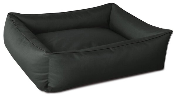 BedDog Lettino per cani MAX Divano per cani Cuscino per cani Lettino per cani con bordo, ANTHRACITE (antracite), (L) ca. 80x65x18 cm