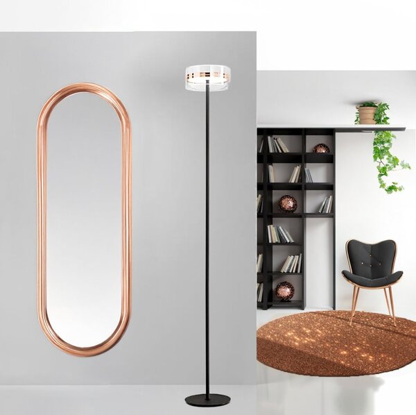Piantana perenz aere 8220 or lc led 3000k led 880lm oro rosa - Perenz