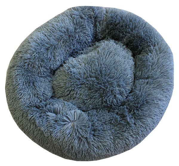 Cuccia per cani morbida 60 cm grigia