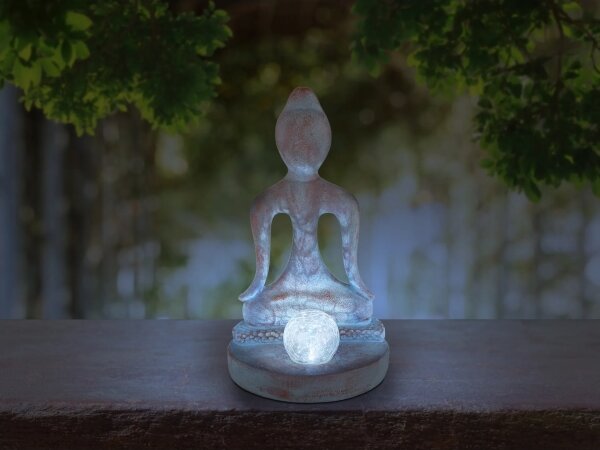 Globo 33569 - Lampada solare a LED 0,06 W/3 V IP44, statua del Buddha