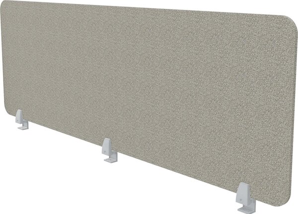 ASSMANN Parete divisoria per scrivania VITECO 160 cm Harbor Alluminio bianco Grigio, 160x56 cm