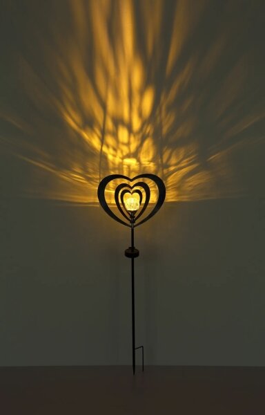 Globo 36580 - Lampada solare a LED LED/0,06W/3V IP44 cuore argentato