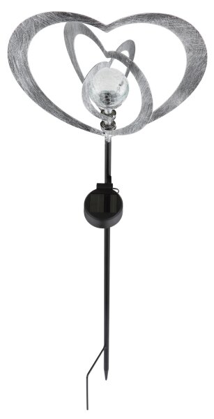 Globo 36580 - Lampada solare a LED LED/0,06W/3V IP44 cuore argentato