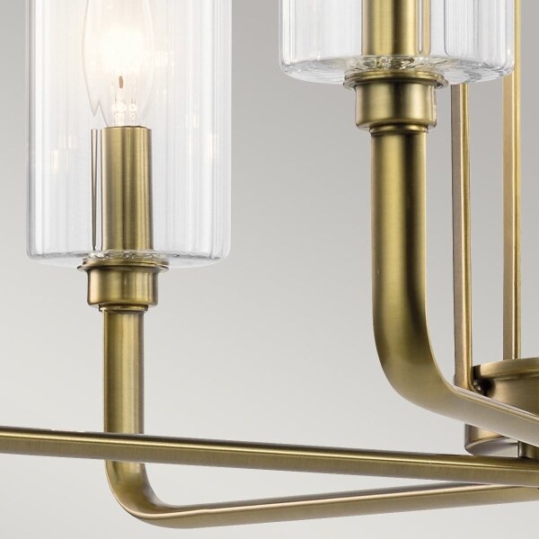 Quintiesse QN-KIMROSE6-BNB - Lampadario a stelo KIMROSE 6xE14/40W/230V oro