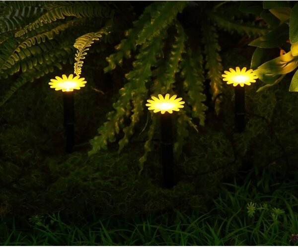 Globo 36354-5 - Catena solare a LED, 5xLED/0,06W/3V, IP44, design a fiori