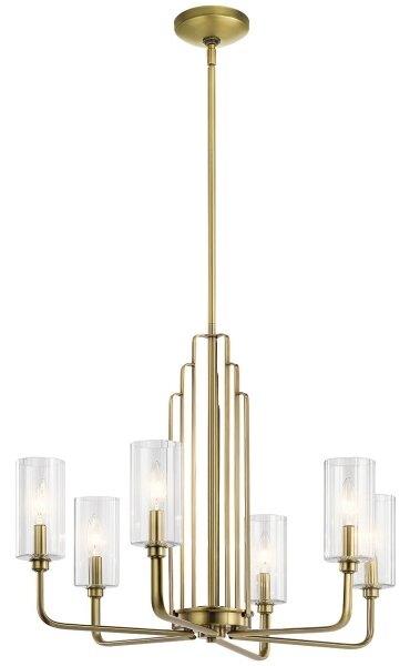 Quintiesse QN-KIMROSE6-BNB - Lampadario a stelo KIMROSE 6xE14/40W/230V oro