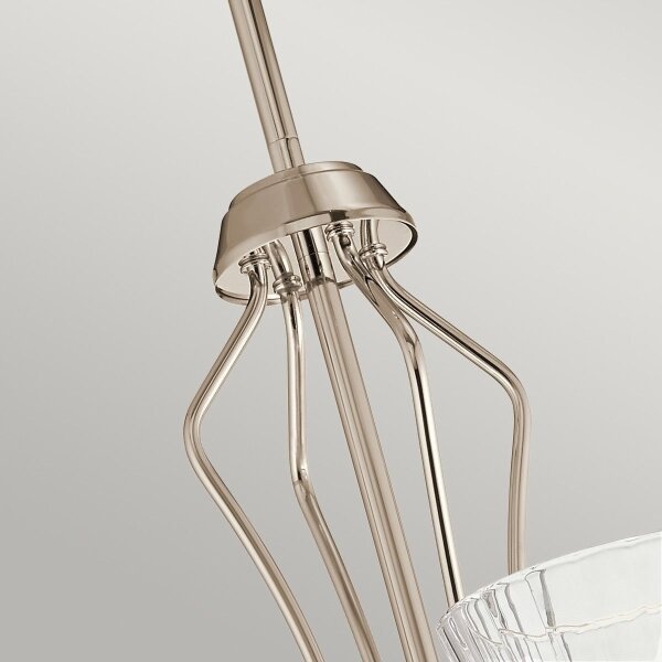Quintiesse QN-KAYVA9-PN-LED - Lampadario su asta KAYVA, LED/24W/230V, IP44, cromo lucido