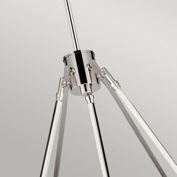 Quintiesse QN-HARPER5 - Lampadario a stelo HARPER 5xE14/60W/230V cromo lucido/fumé