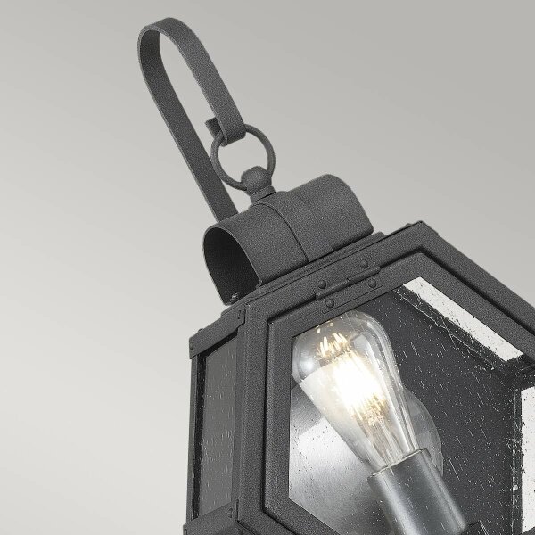 Quintiesse QN-HEATH-S-MB - Applique da esterno HEATH S 1xE27/60W/230V IP44 nera
