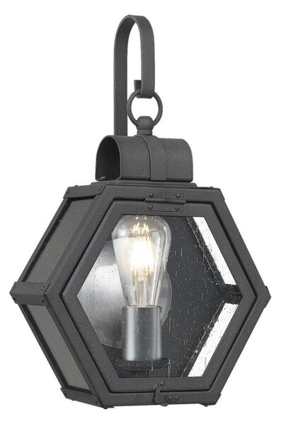 Quintiesse QN-HEATH-S-MB - Applique da esterno HEATH S 1xE27/60W/230V IP44 nera