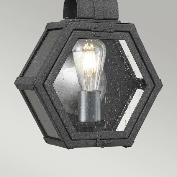 Quintiesse QN-HEATH-S-MB - Applique da esterno HEATH S 1xE27/60W/230V IP44 nera
