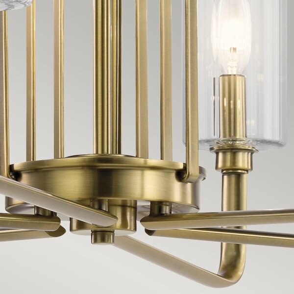 Quintiesse QN-KIMROSE6-BNB - Lampadario a stelo KIMROSE 6xE14/40W/230V oro