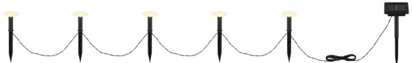 Globo 36354-5 - Catena solare a LED, 5xLED/0,06W/3V, IP44, design a fiori