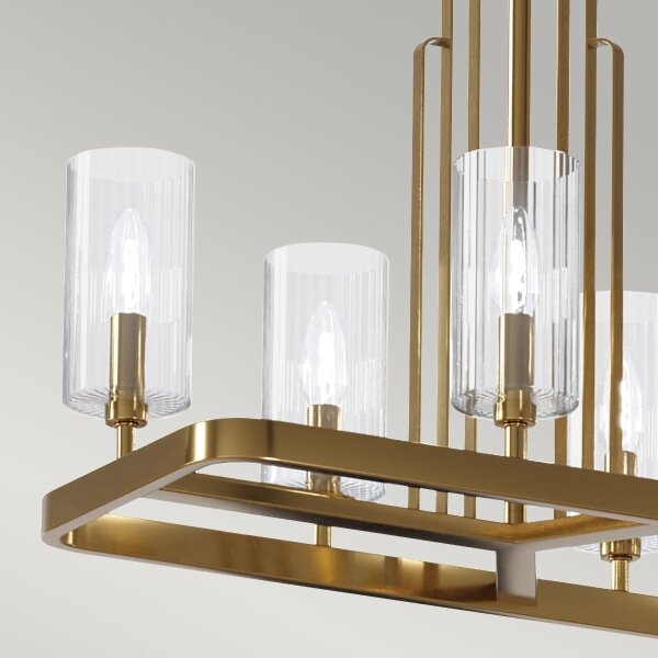 Quintiesse QN-KIMROSE10-BNB - Lampadario a stelo KIMROSE 10xE14/40W/230V oro