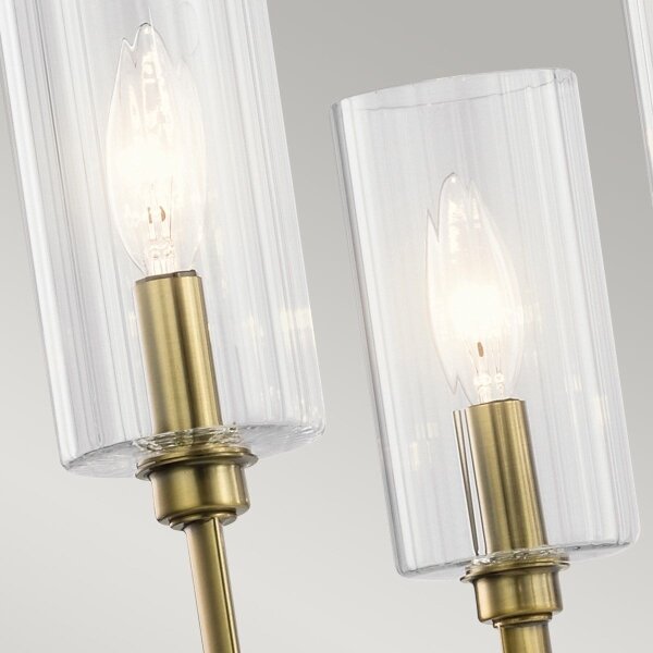 Quintiesse QN-KIMROSE6-BNB - Lampadario a stelo KIMROSE 6xE14/40W/230V oro