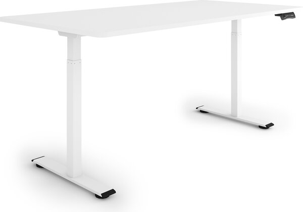 ESMART ERX-122WW 160x80cm Bianco Scrivania ergonomica sit-stand Regolabile elettricamente in altezza in modo continuo 73,5-122,5 cm 3 x memoria Ricordo attività Montaggio rapido