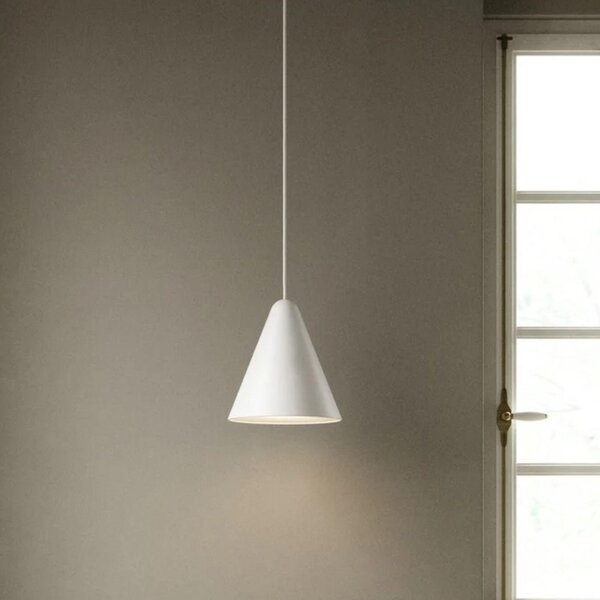 NORDLUX Nono lampadario scandinavo a sospensione, Variante: Ø 235 x 248 x 3000 mm, E27, bianco