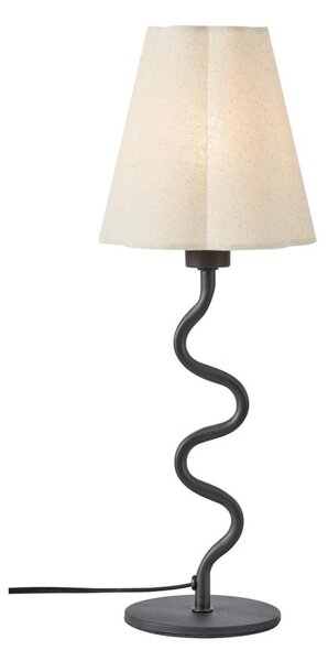 Markslöjd 109171 - Lampada da tavolo VEYA 1xE14/40W/230V lino/nero