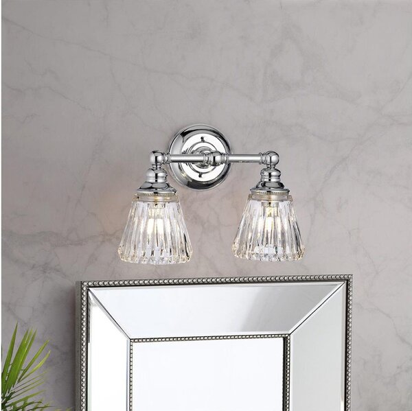 Quintiesse QN-KEYNES2-BATH-LED Applique da bagno KEYNES 2xG9/3W/230V IP44, cromo lucido