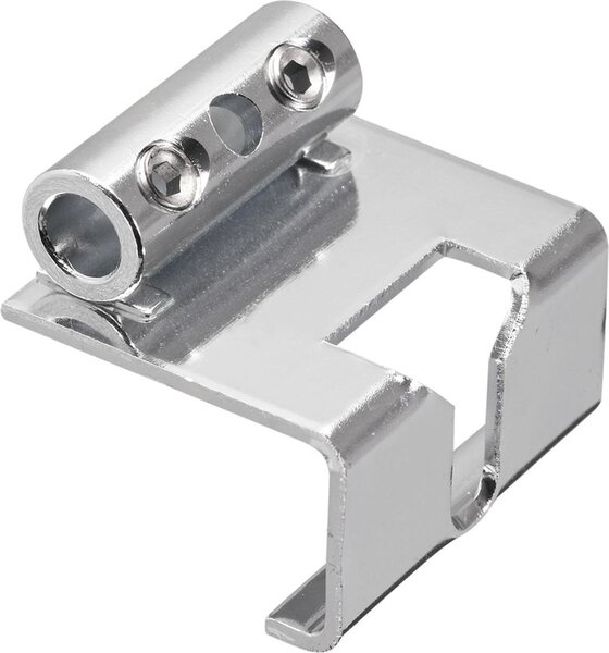 Gancio di chiusura, acciaio nichelato, 1 pezzo | adatto per l'apertura sopraluce GEZE OL 90 N / OL 95 per finestre