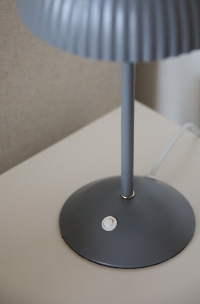 Markslöjd 109139 - Lampada da tavolo ZIN 2xG9/20W/230V grigia