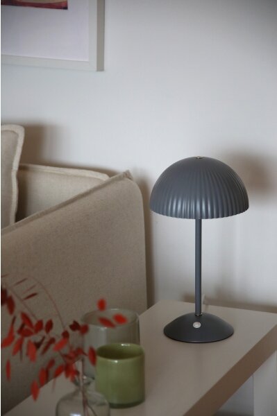 Markslöjd 109139 - Lampada da tavolo ZIN 2xG9/20W/230V grigia