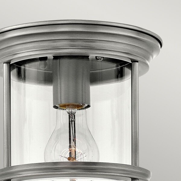 Quintiesse QN-HADRIAN-MINI-F-AN-CLEAR- Plafoniera esterna HADRIAN 1xE27/60W/230V IP44