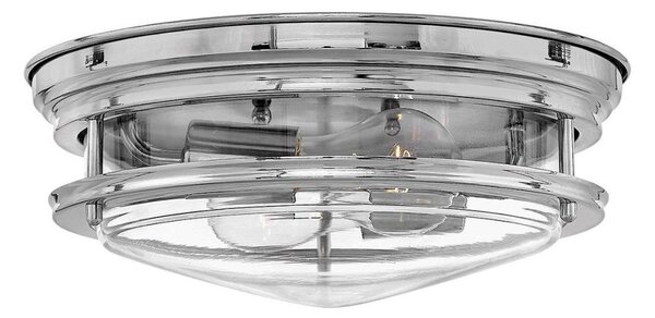 Quintiesse QN-HADRIAN-FS-CM-CLEAR plafoniera da esterno HADRIAN 2xE27/40W/230V IP44 cromo