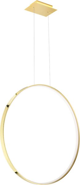 Lampada a sospensione RIO 78 oro lucido LED 3000K 1xLED 32W alluminio 150x16x78cm Thoro Lighting