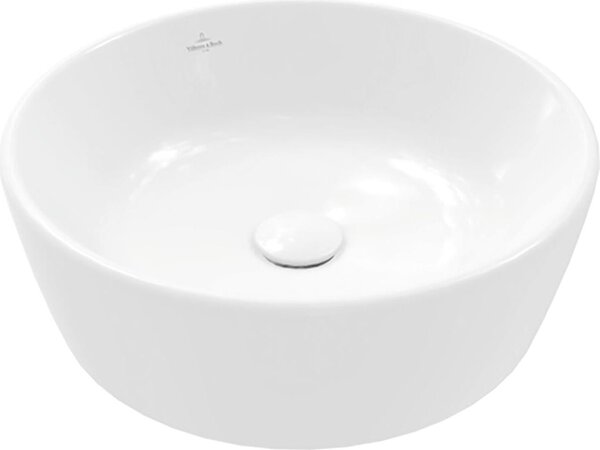 Villeroy & Boch Architectura - Lavabo da appoggio, diametro 450 mm, con sfioratore, bianco alpino 5A254501