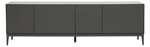 Mobile TV design grigio lucido con ripostigli L180 cm GRAY