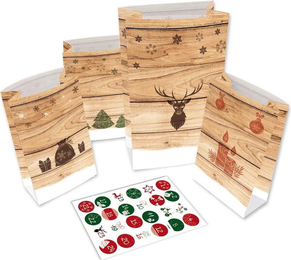 Calendario dell'Avvento ROTH 24 sacchetti dell'Avvento "Hygge-Style