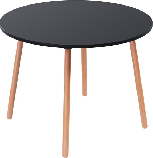Tavolo da bistrot Palomba TRPR100.23.01 rotondo 100cm faggio/nero