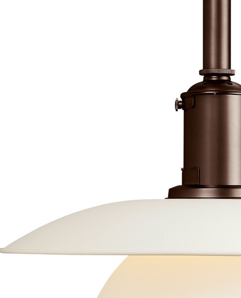 Lampada a sospensione Louis Poulsen, PH 3 1/2-3, dimmerabile, Bianco, Soggiorno, Metallo, Design