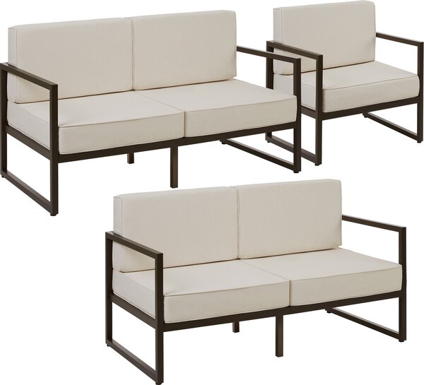 Set da giardino Comosa per 5 persone, imbottitura XXL