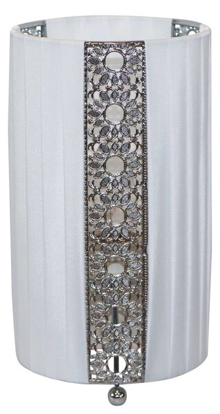 Lampada da tavolo in tessuto Näve; colore: bianco, 3112223