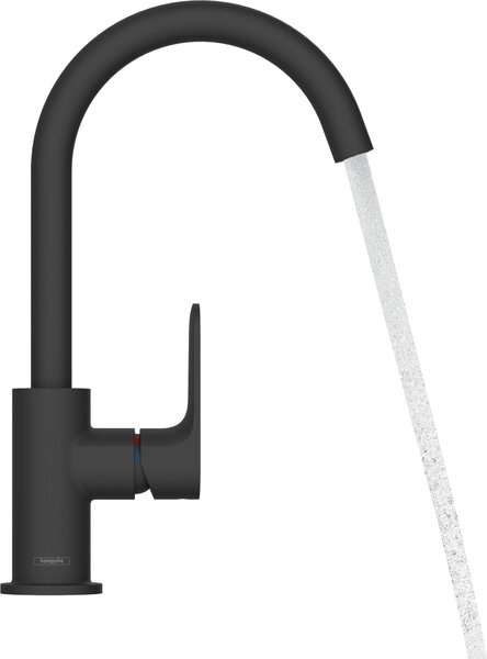 Hansgrohe Rebris S Mitigeur monocommandé pour lavabo 210, bec pivotant, avec garniture découlement, saillie 154 mm, 72536670, 72536670