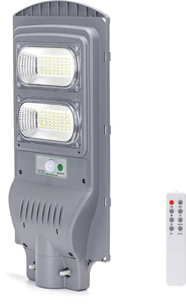 100W LED lampione solare lampione solare per uso esterno con telecomando 6500K