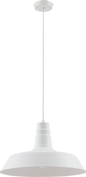Lampada a sospensione Lindby Laylan, bianco, Ø 46 cm, metallo