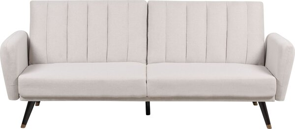 BELIANI Divano letto in tessuto beige adatto per dormire elegante soggiorno moderno camera da letto