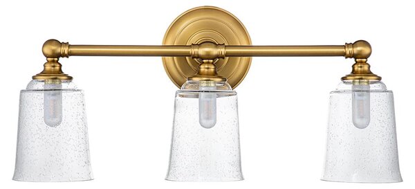Applique Huguenot Lake in ottone ossidato - trasparente 3xG9x3,5W metallo, dimensioni: 24,8x53,3x15,2 cm IP44 Feiss