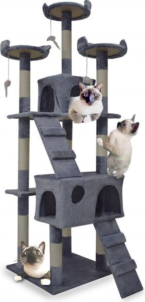 Bituxx tiragraffi per gatti XL grigio chiaro MS-16652